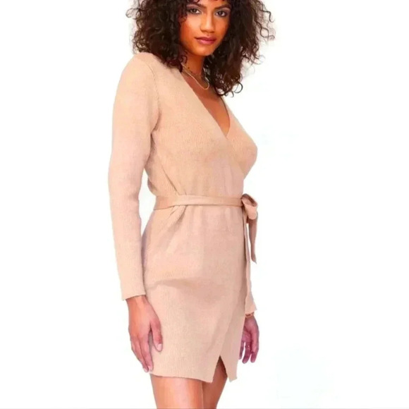 Princess polly Sweater dress Know My Name Mini Dress - Picture 1 of 9